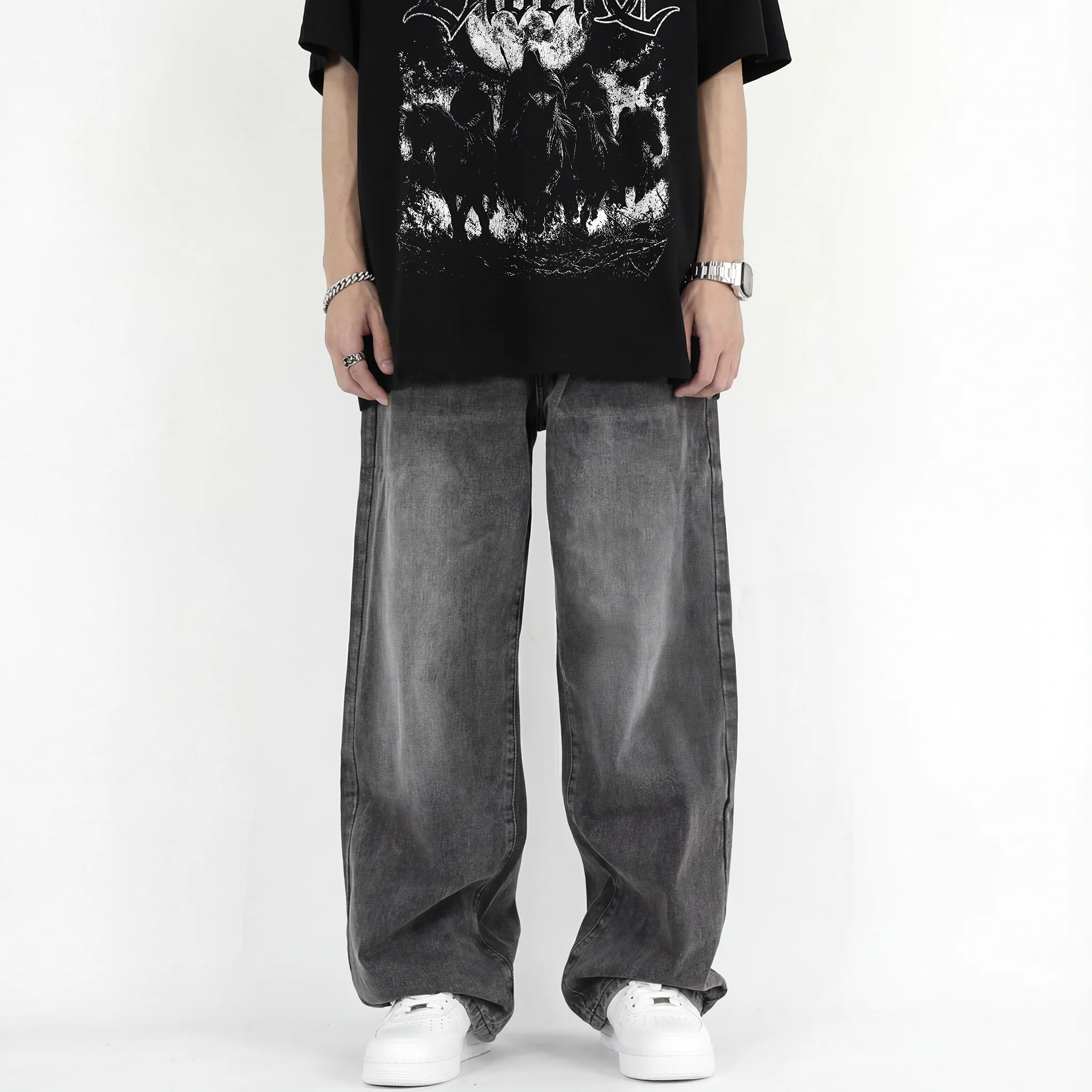 Black Sun Bleached Denim