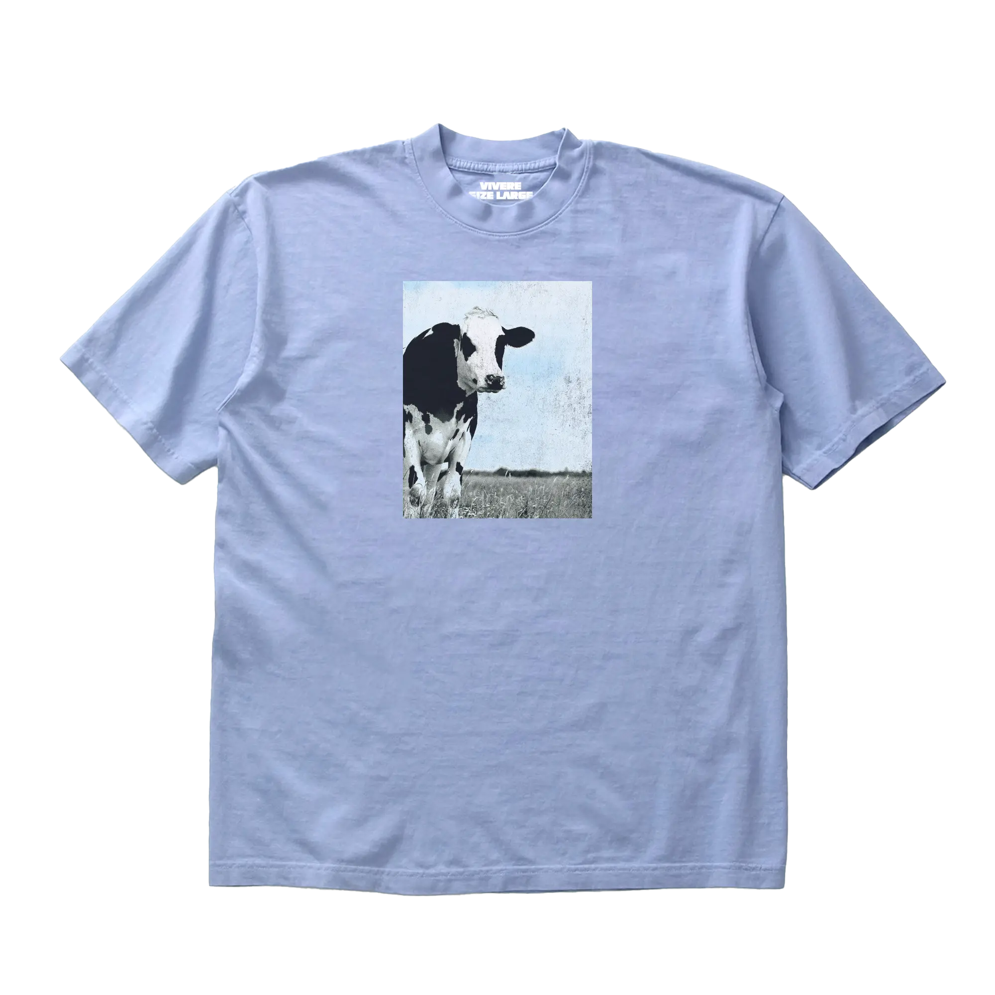 Cow T-Shirt Baby Blue