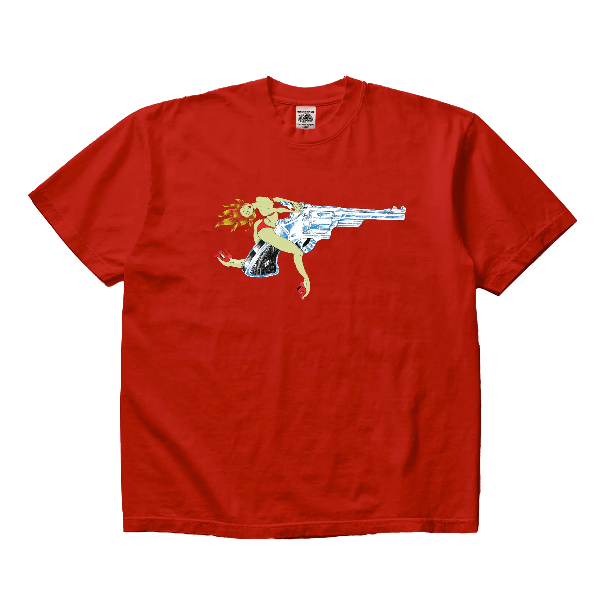 Girl is a Gun T-Shirt Red - Image 2