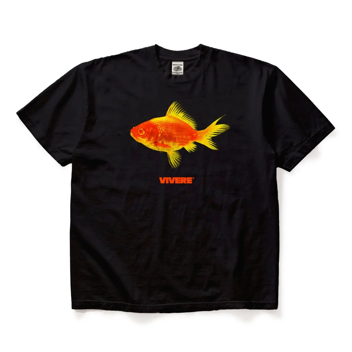 Gold Fish T-Shirt Black