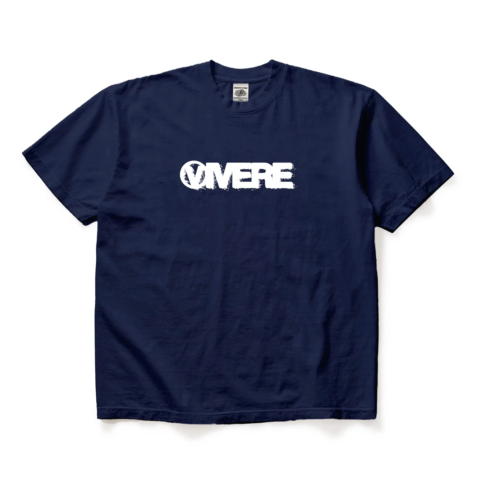 Grunge Logo T-Shirt Navy