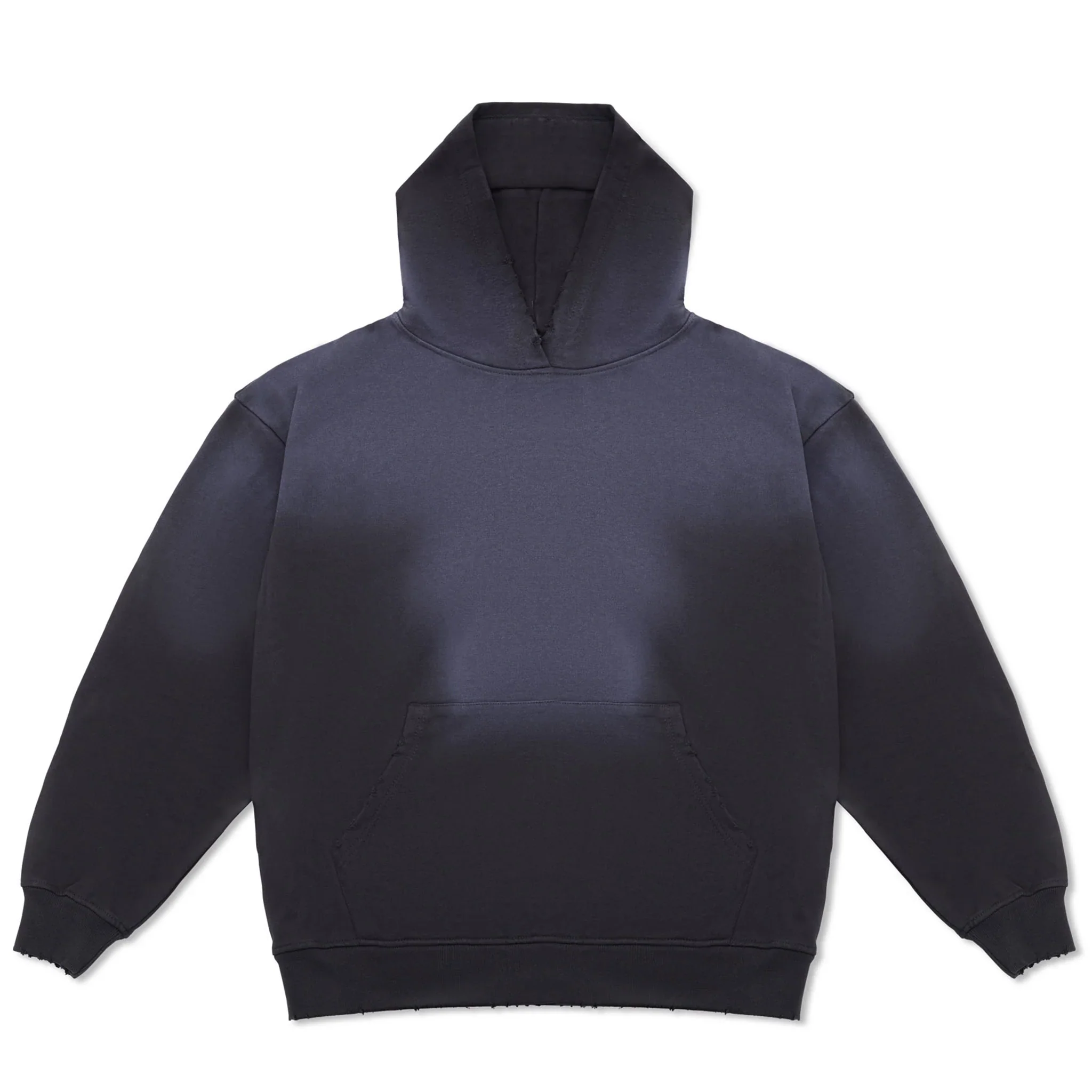 Sun Faded Vintage Black Hoodie - Image 2